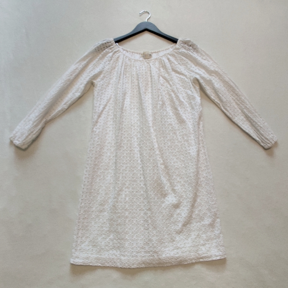 Michael Kors Long Sleeve White Shift Dress ~ Sz. M